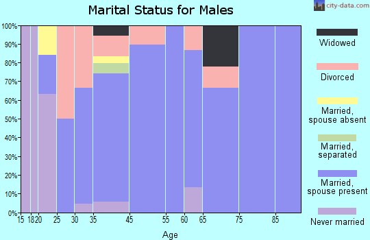 Newville marital status for males