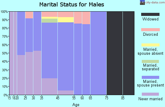 Celebration marital status for males