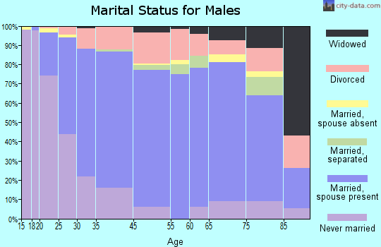 Northport marital status for males