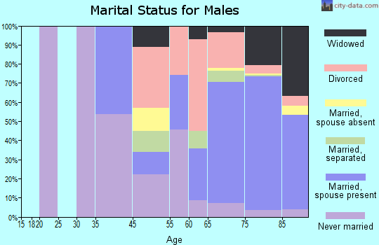 Century Village marital status for males