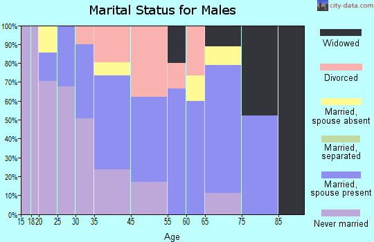 Chambers Estates marital status for males