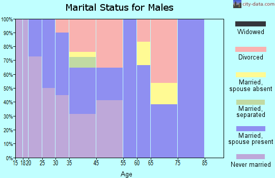 Cinco Bayou marital status for males