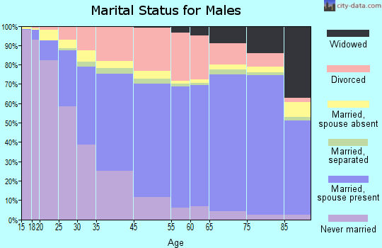 Clearwater marital status for males