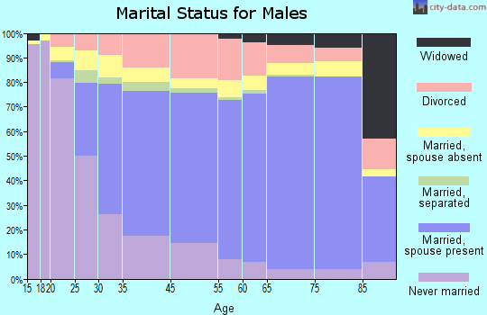 Coral Terrace marital status for males