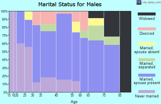 Cottondale marital status for males