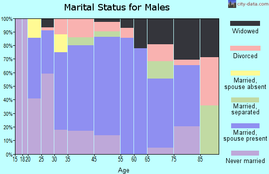 Cross City marital status for males