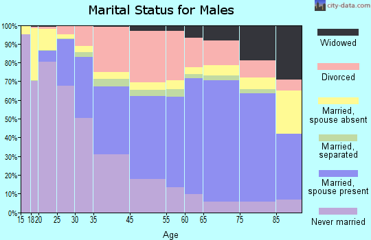 Daytona Beach marital status for males