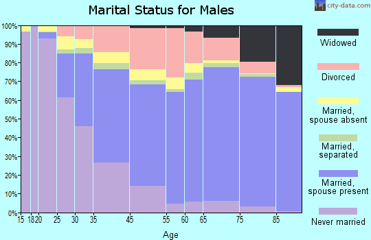 Delray Beach marital status for males