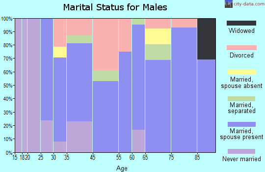 Dundee marital status for males
