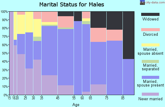 Eagle Lake marital status for males