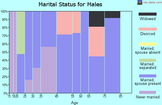 East Bronson marital status for males