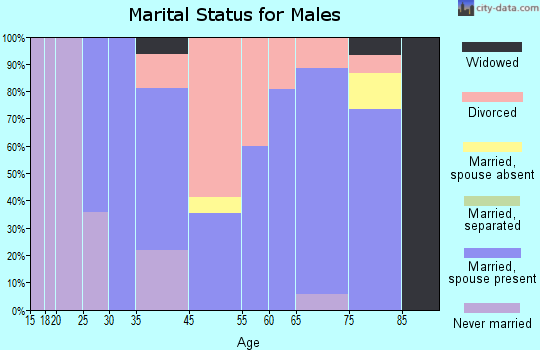 Fanning Springs marital status for males