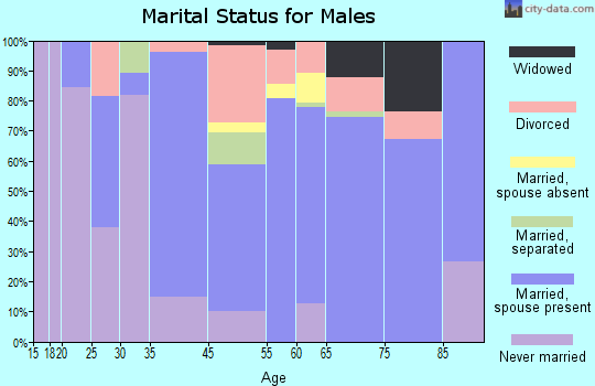 Flagler Beach marital status for males
