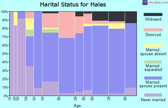 Floral City marital status for males