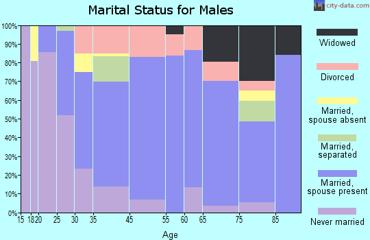 Fort Meade marital status for males