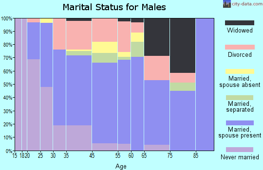 Gibsonton marital status for males