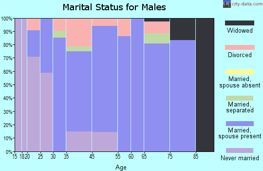 Glencoe marital status for males