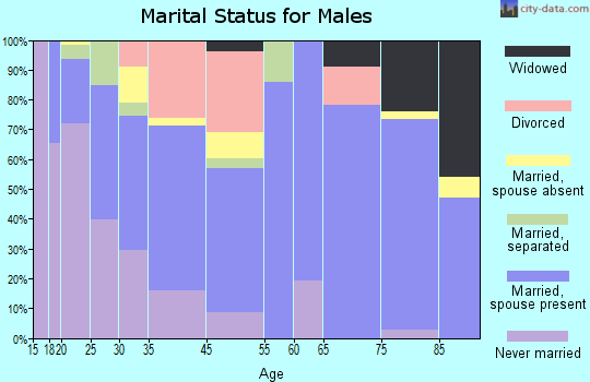 Golden Lakes marital status for males