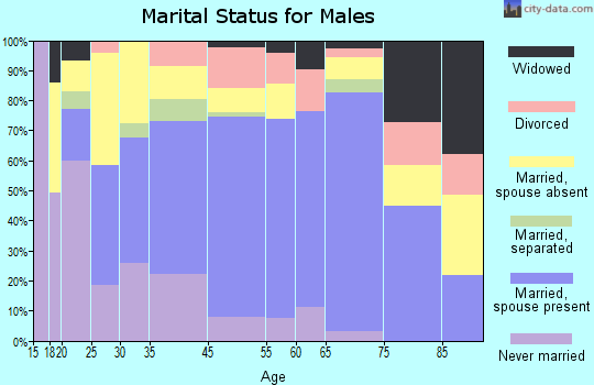 Green Cove Springs marital status for males