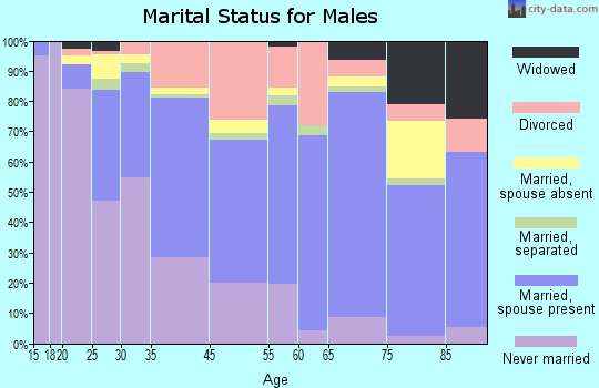 Gulfport marital status for males