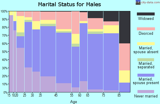 Haines City marital status for males