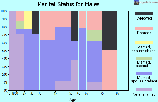 Hampton marital status for males