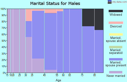 Harbor Bluffs marital status for males