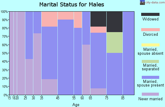 Hastings marital status for males