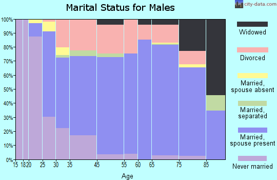 Hernando marital status for males