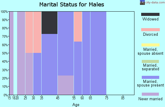 Hillsboro Pines marital status for males
