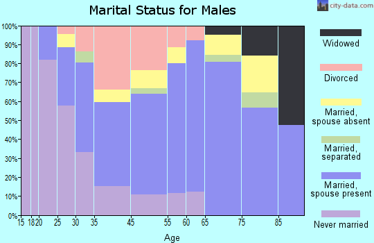 Holden Heights marital status for males