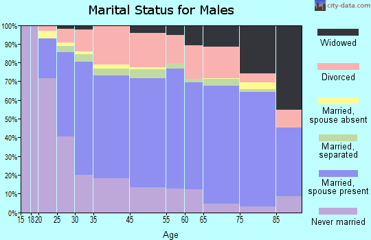 Phenix City marital status for males