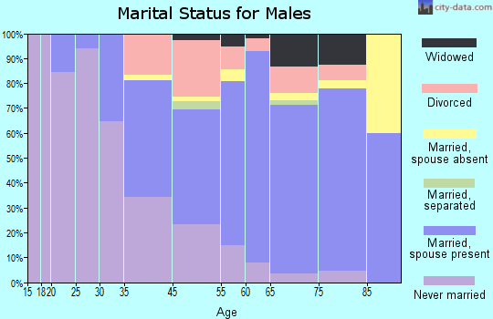 Islamorada marital status for males