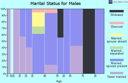 Jacob City marital status for males