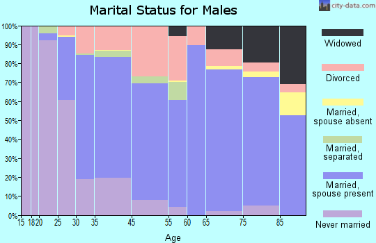 Jensen Beach marital status for males
