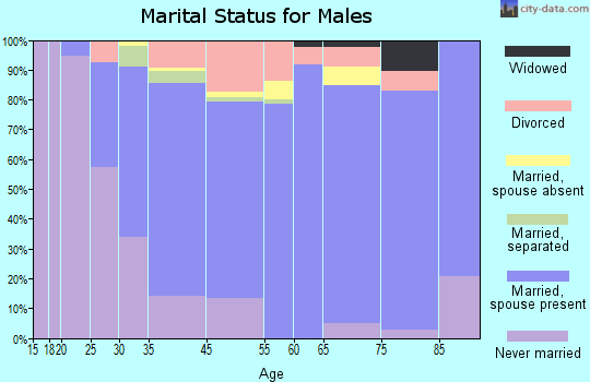 Key Biscayne marital status for males