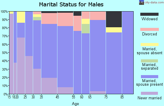 Lake Alfred marital status for males