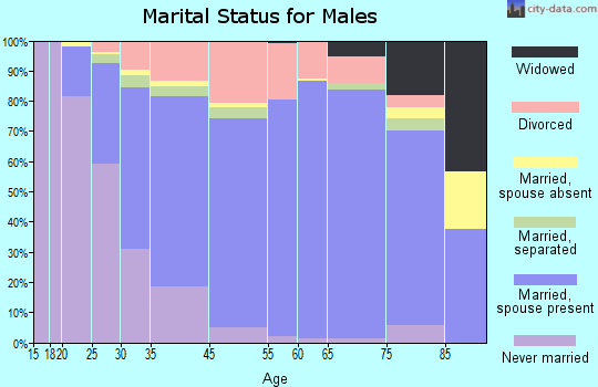 Lake Magdalene marital status for males