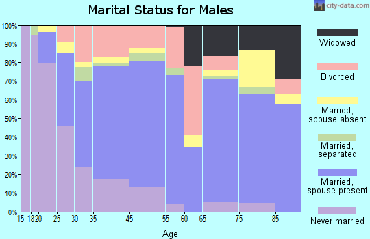 Lake Wales marital status for males