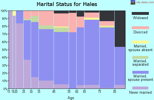 Lakewood Park marital status for males