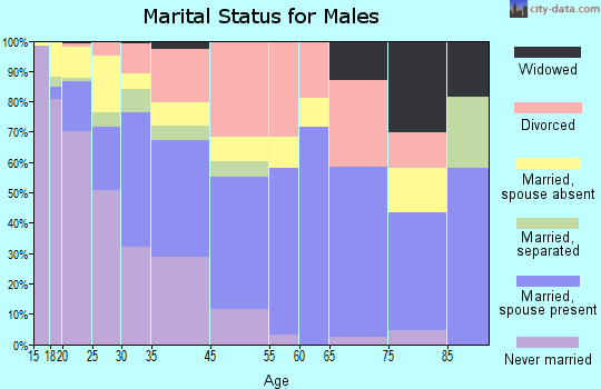 Lake Worth Corridor marital status for males
