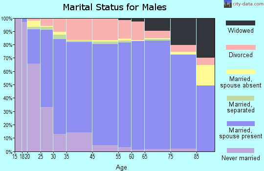 Lehigh Acres marital status for males