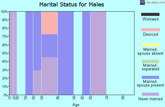 Limestone Creek marital status for males