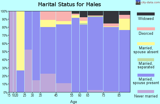 Longboat Key marital status for males