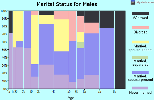 Madison marital status for males