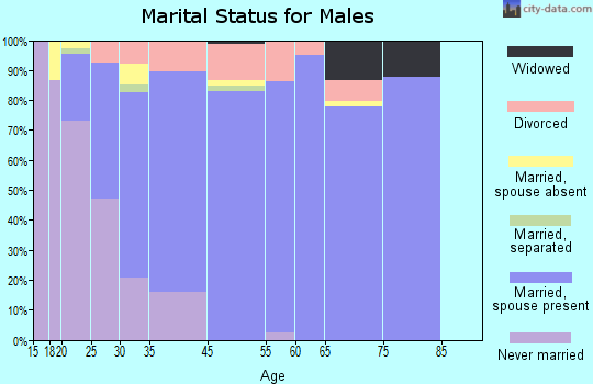 Meadow Woods marital status for males