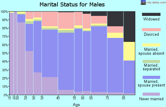 Merritt Island marital status for males