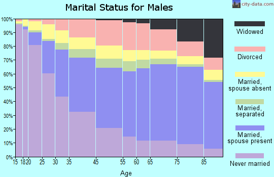 Miami marital status for males