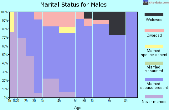 Priceville marital status for males