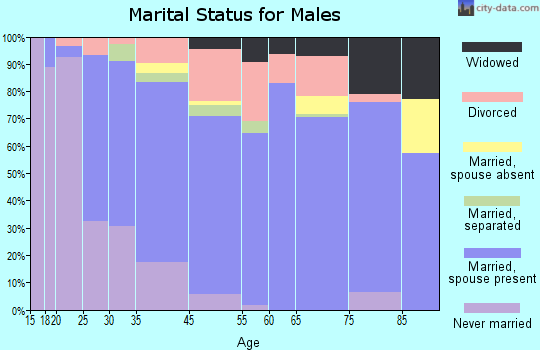 Mount Dora marital status for males